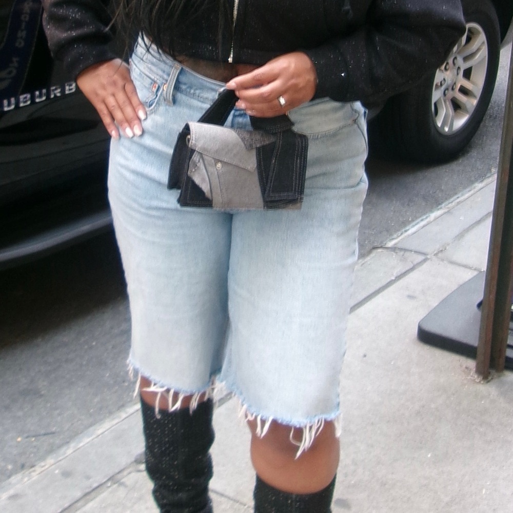 Zara Patchwork Denim Mini City Bag - image 2